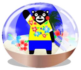 KUMAMON sticker(snow dome ver) sticker #8623424