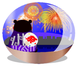 KUMAMON sticker(snow dome ver) sticker #8623425