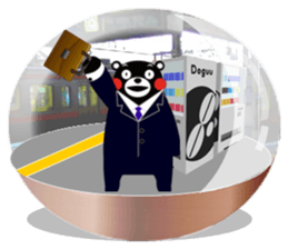 KUMAMON sticker(snow dome ver) sticker #8623427