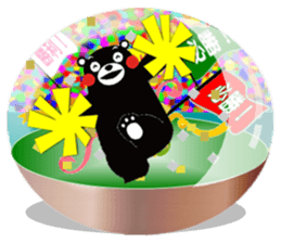 KUMAMON sticker(snow dome ver) sticker #8623431