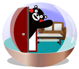 KUMAMON sticker(snow dome ver) sticker #8623433