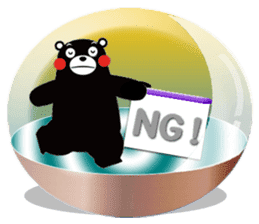 KUMAMON sticker(snow dome ver) sticker #8623435