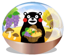 KUMAMON sticker(snow dome ver) sticker #8623443