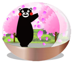 KUMAMON sticker(snow dome ver) sticker #8623444