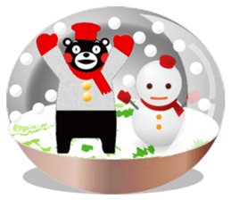KUMAMON sticker(snow dome ver) sticker #8623448