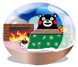 KUMAMON sticker(snow dome ver) sticker #8623449