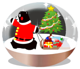KUMAMON sticker(snow dome ver) sticker #8623455
