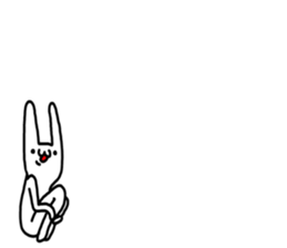 Rabbit was written. sticker #8623496