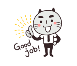 Clerk cat-the best clerk sticker #8623499