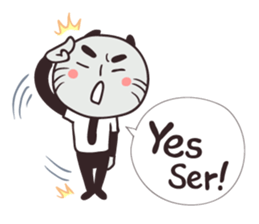 Clerk cat-the best clerk sticker #8623501