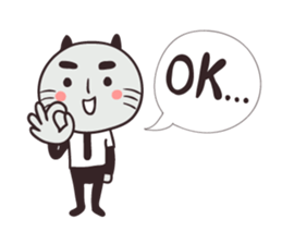 Clerk cat-the best clerk sticker #8623504