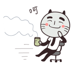 Clerk cat-the best clerk sticker #8623506