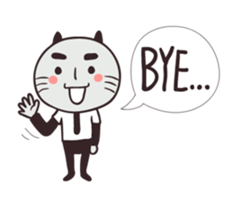 Clerk cat-the best clerk sticker #8623537