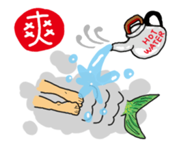 wenwen and his younger sister. sticker #8623647