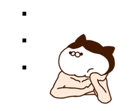 Cat of strange hairstyle2 sticker #8624225