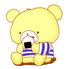 Sticker of calm bear