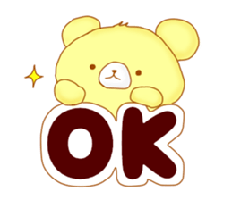 Sticker of calm bear sticker #8624396