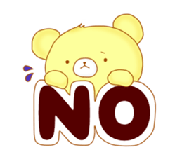 Sticker of calm bear sticker #8624397