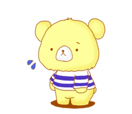 Sticker of calm bear sticker #8624402