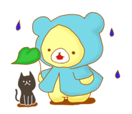 Sticker of calm bear sticker #8624412