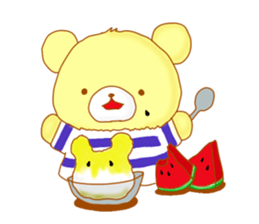 Sticker of calm bear sticker #8624414