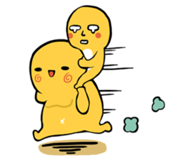 Brass boy the sad statue sticker #8624420