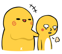 Brass boy the sad statue sticker #8624421