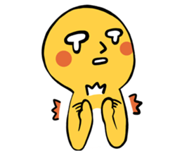 Brass boy the sad statue sticker #8624425