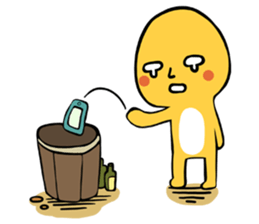 Brass boy the sad statue sticker #8624428