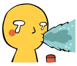 Brass boy the sad statue sticker #8624432