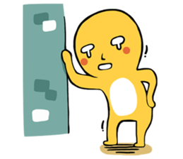 Brass boy the sad statue sticker #8624433