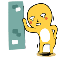 Brass boy the sad statue sticker #8624433