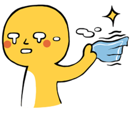 Brass boy the sad statue sticker #8624436