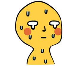 Brass boy the sad statue sticker #8624437