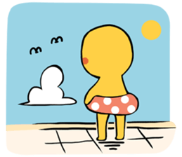 Brass boy the sad statue sticker #8624442