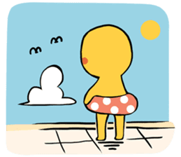 Brass boy the sad statue sticker #8624442