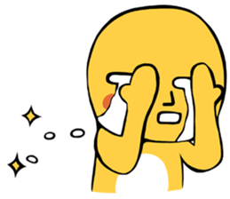 Brass boy the sad statue sticker #8624447