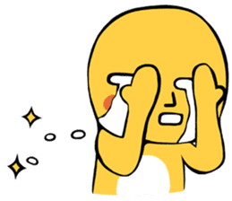 Brass boy the sad statue sticker #8624447