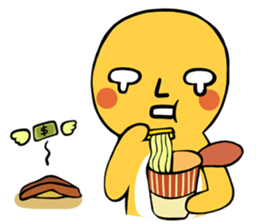 Brass boy the sad statue sticker #8624448