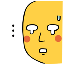 Brass boy the sad statue sticker #8624452