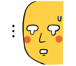 Brass boy the sad statue sticker #8624452