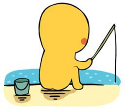 Brass boy the sad statue sticker #8624456