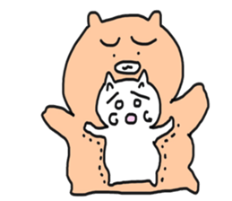 Bullkuma and honwaka cat sticker #8624819