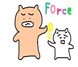 Bullkuma and honwaka cat sticker #8624823