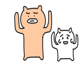 Bullkuma and honwaka cat sticker #8624826