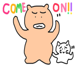 Bullkuma and honwaka cat sticker #8624827