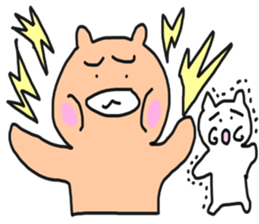 Bullkuma and honwaka cat sticker #8624833