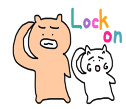 Bullkuma and honwaka cat sticker #8624835