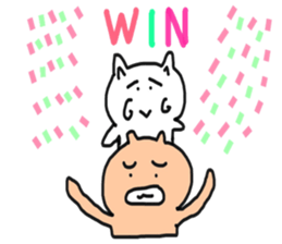 Bullkuma and honwaka cat sticker #8624836