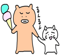 Bullkuma and honwaka cat sticker #8624843